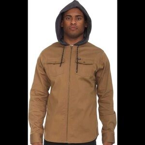 Tony Hawk Tan Canvas Field Jacket with Gray Hood